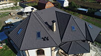 Кровля дома из композитной черепицы
