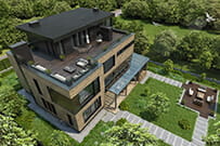 Плоская крыша с террасой